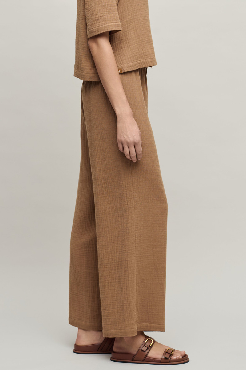 Barefoot Dreams Cotton Gauze Wide Leg Pant outlook