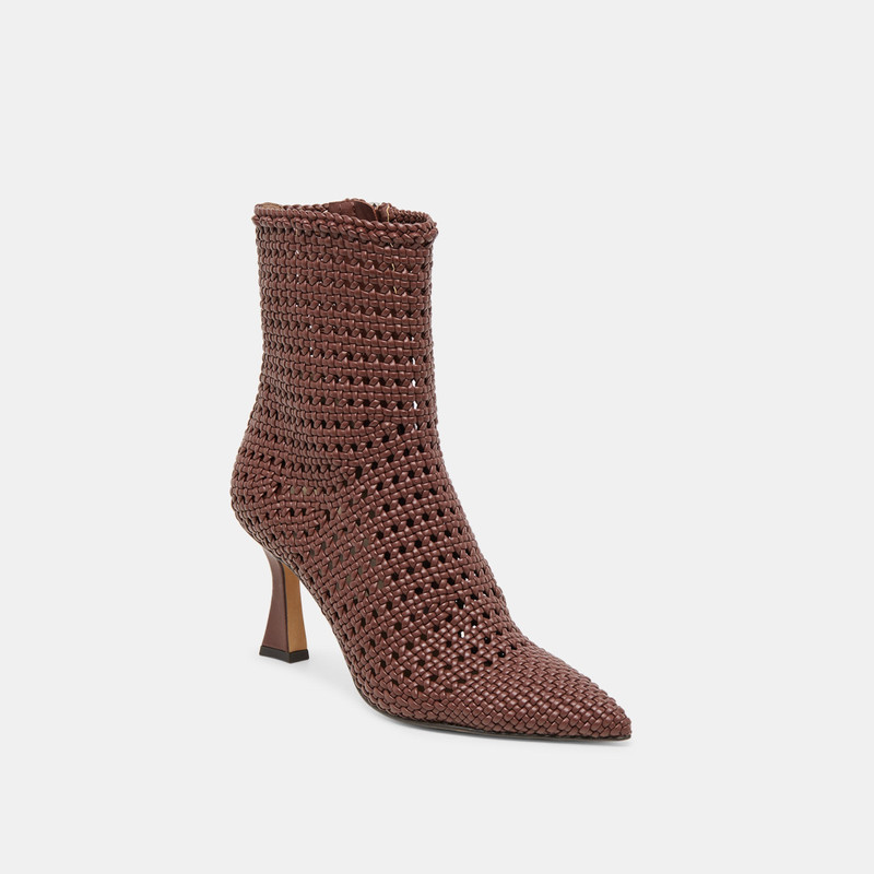 EMBRY BOOTIES BROWN WOVEN STELLA 3