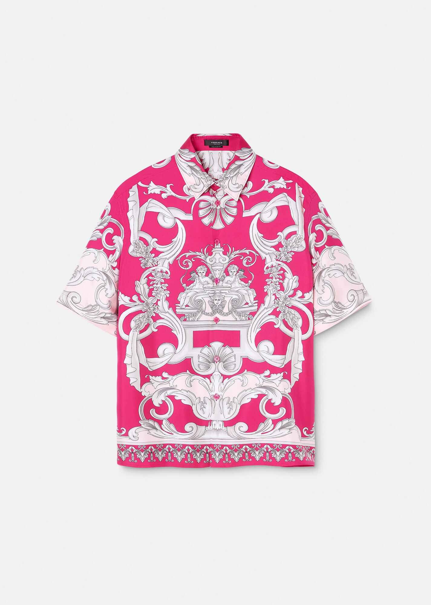 Silver Baroque Silk Shirt - 1