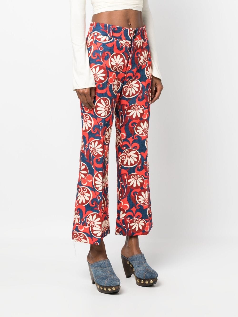 Hendrix floral-print cotton trousers - 3