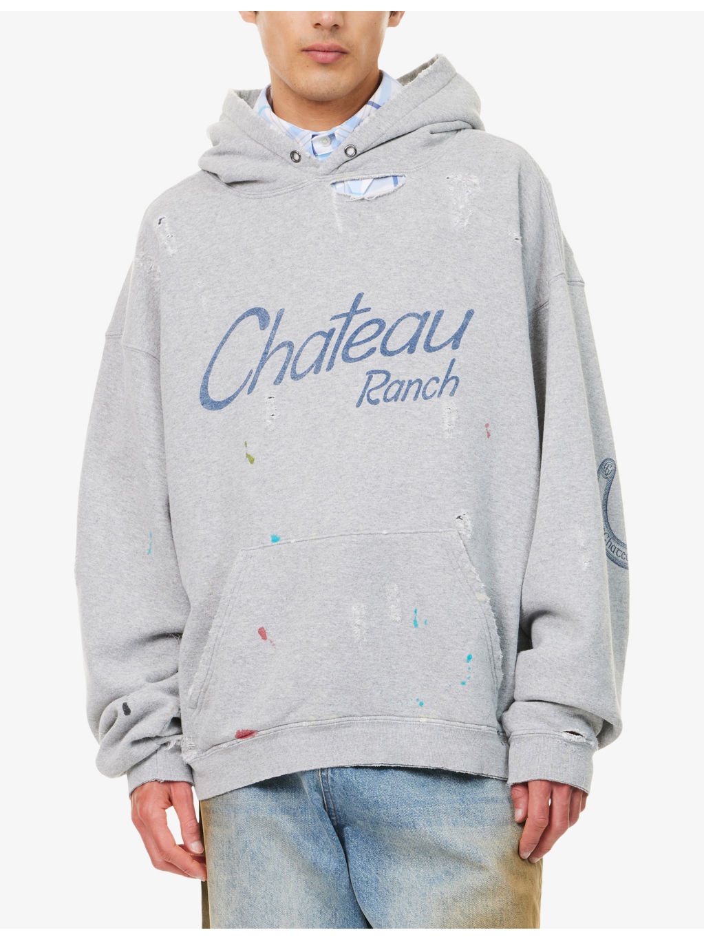 Chateau Ranch Graphic-Print Cotton Hoody - 3