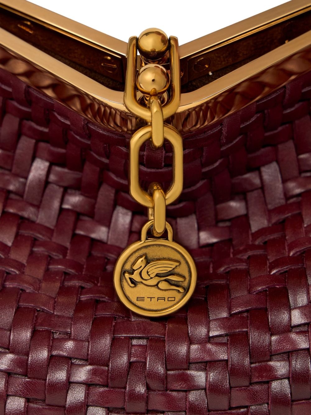 Vela woven leather shoulder bag - 4