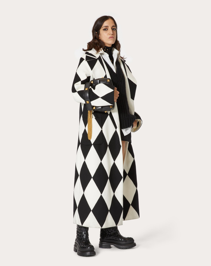 Valentino LONG COAT IN INTARSIA COMPACT DRAP outlook