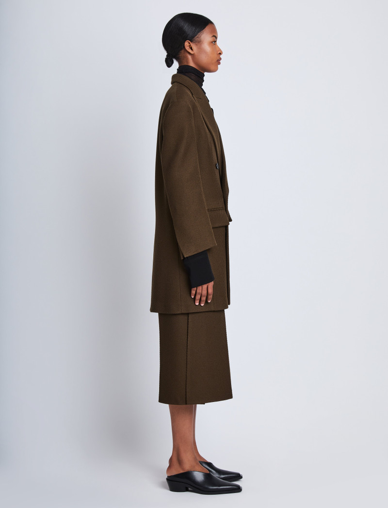 Proenza Schouler Henri Coat in Wool Twill outlook