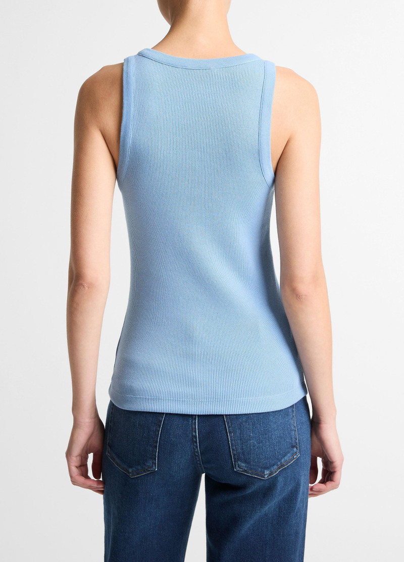 Vince Ribbed Scoop-Neck Tank outlook
