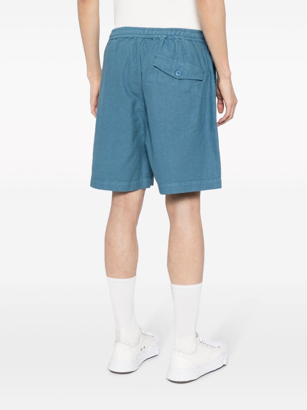 off centre-drawstring bermuda shorts - 4