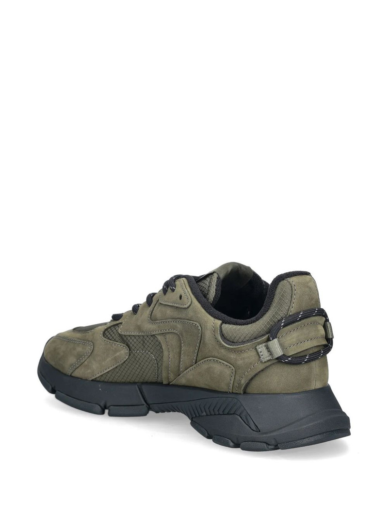 panelled logo-patch sneakers 3
