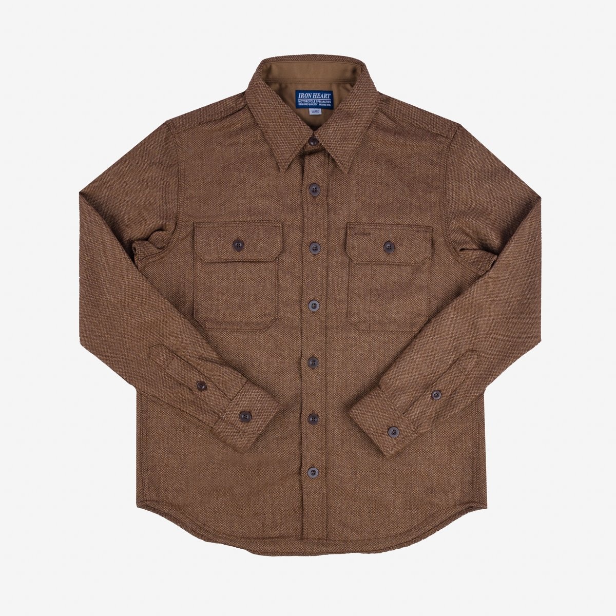 STRONG×SHOOP MOHAIR SHIRT BROWN M 本日発送 STRONG×SHOOP MOHAIR SHIRT BROWN