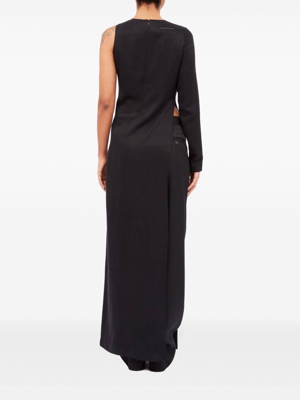 pintucked one-shoulder blouse - 5