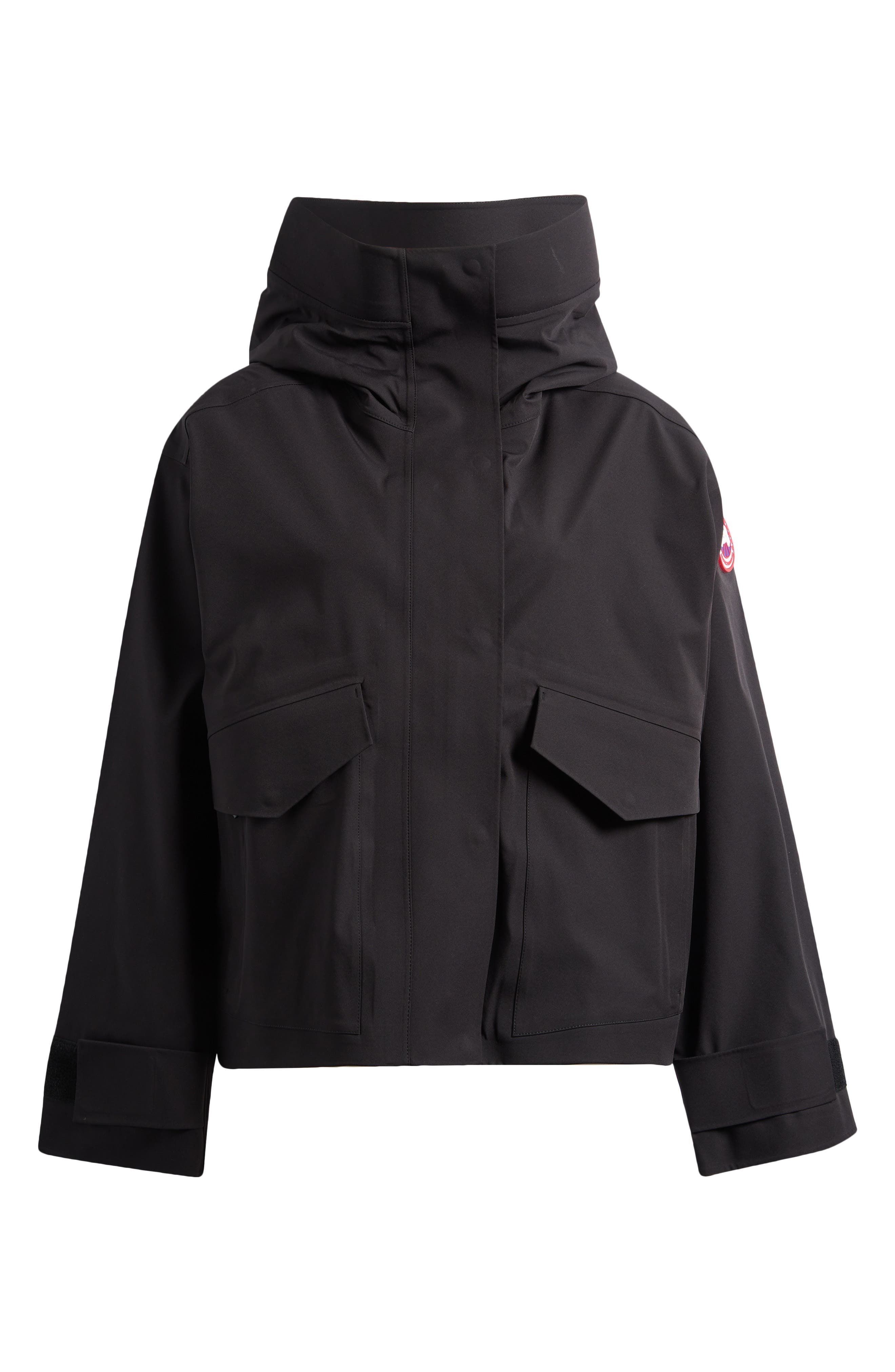 Canada Goose Tofino Hooded Rain Jacket in Black at Nordstrom - 6