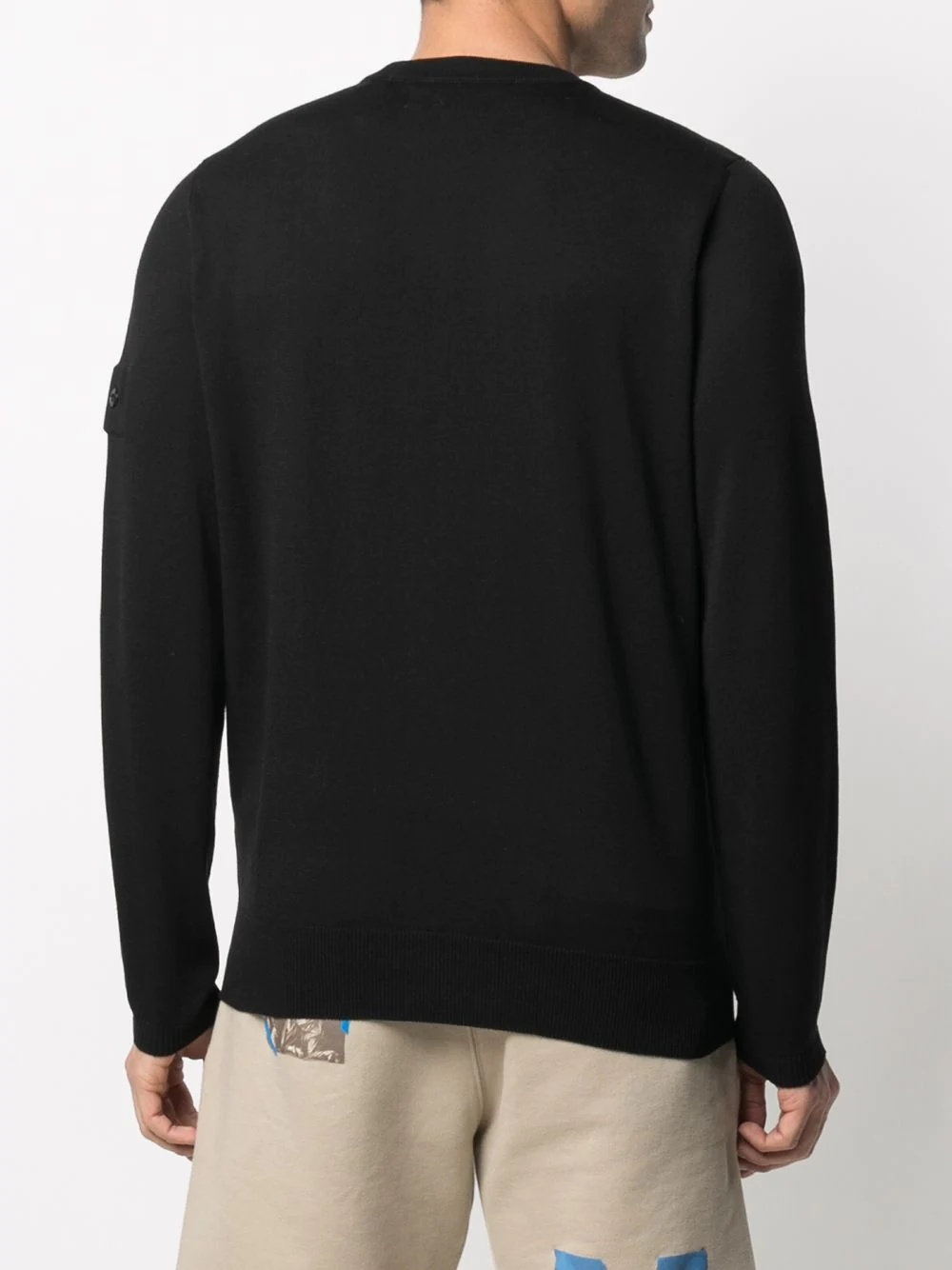 fine-knit logo-patch jumper - 4