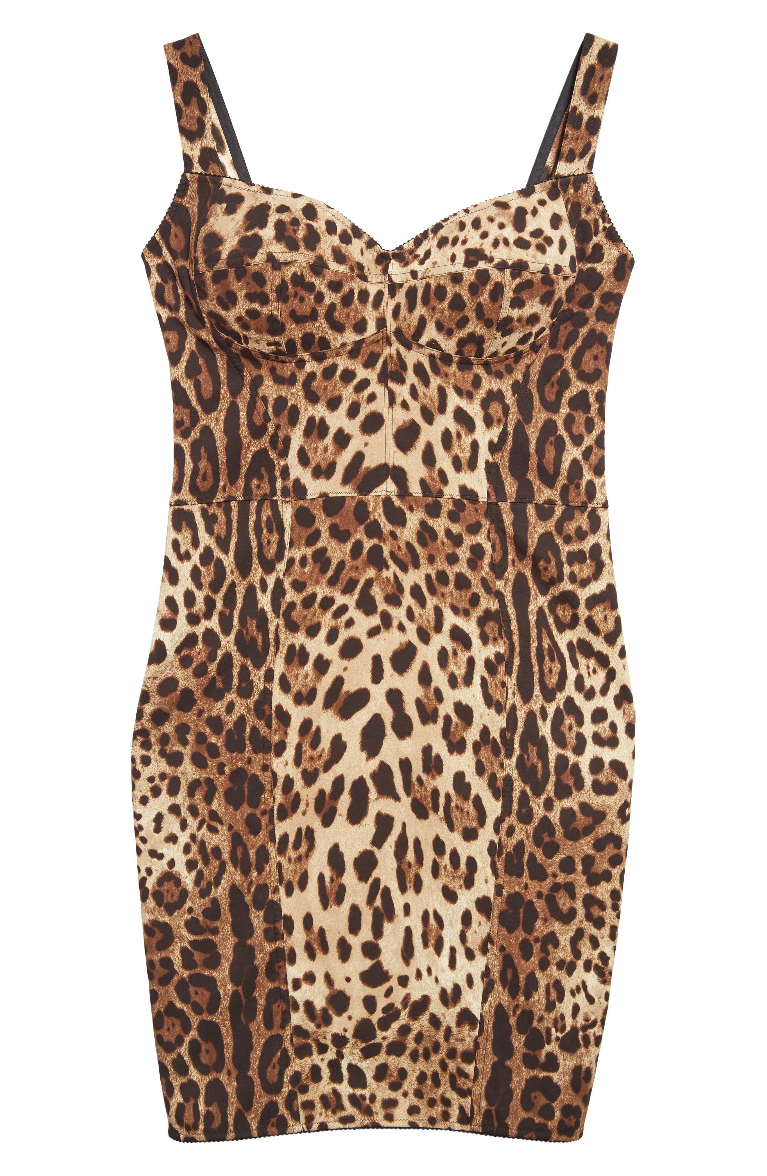 Leopard Print Cady Bustier Dress - 5
