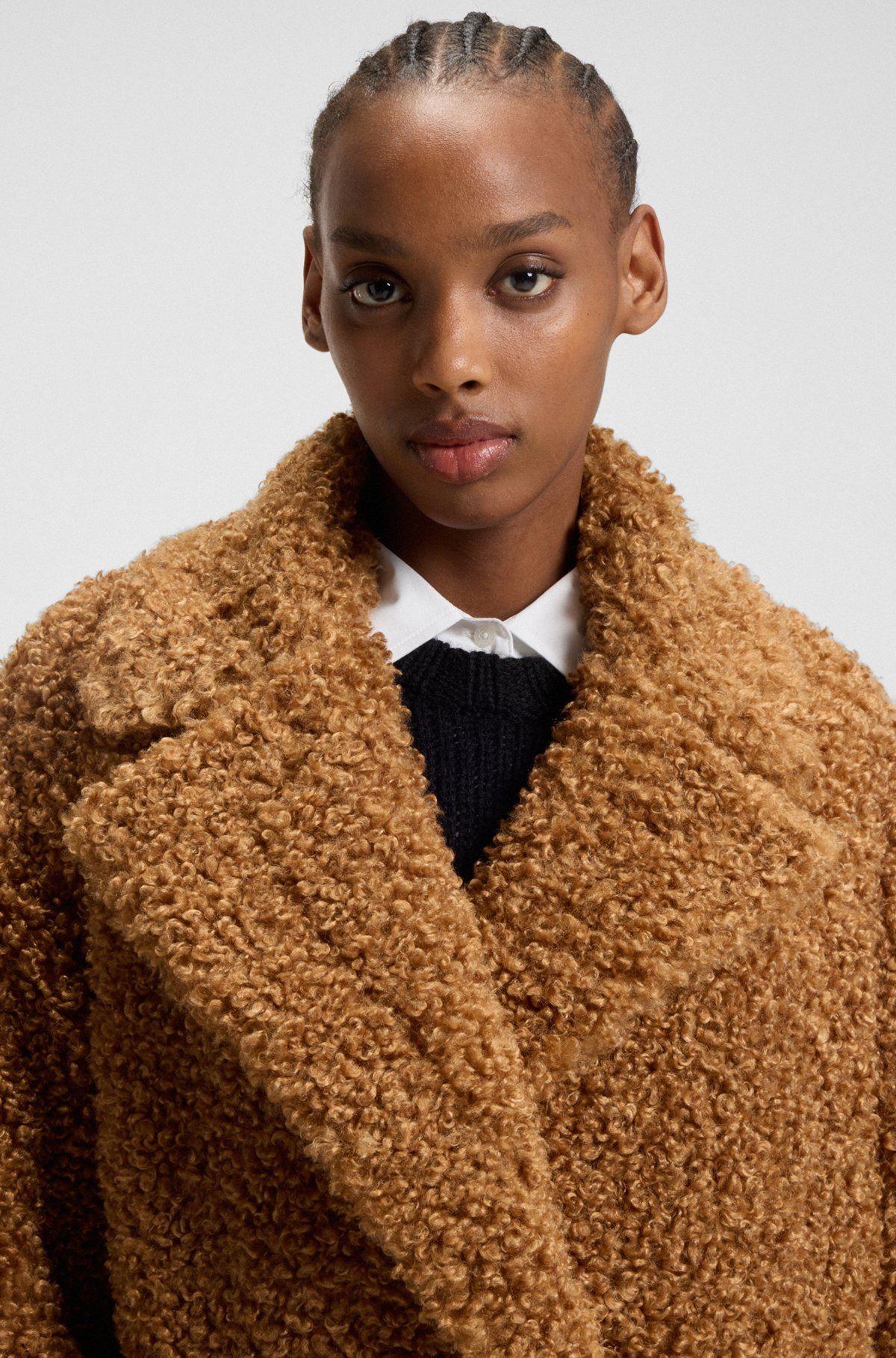 OVERSIZE-FIT COAT IN FAUX FUR - 5