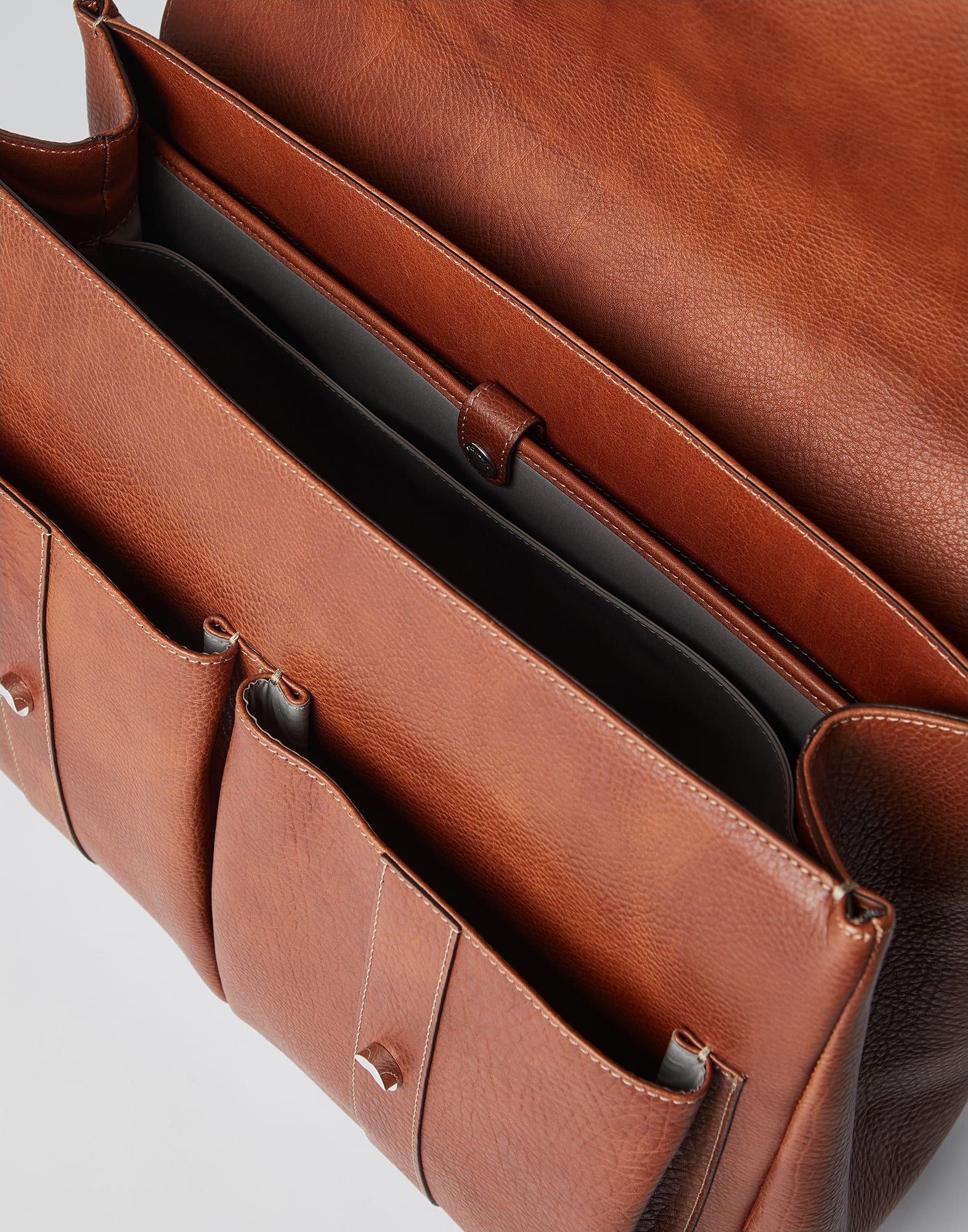 Brunello Cucinelli Grained calfskin briefcase | REVERSIBLE スナイデルホーム カップインニットキャミワンピースSNIDEL HOME