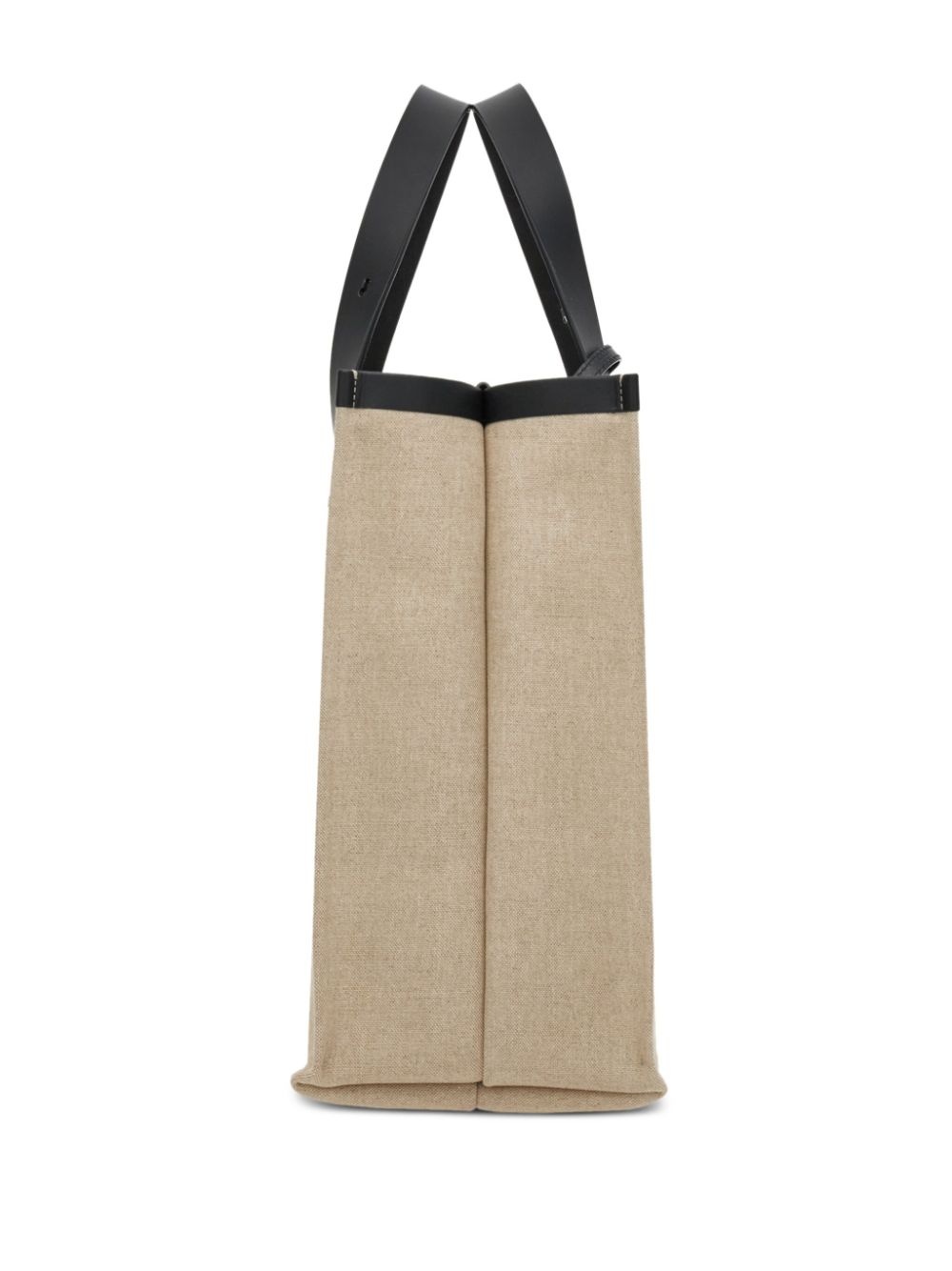 logo-embossed leather tote bag - 4