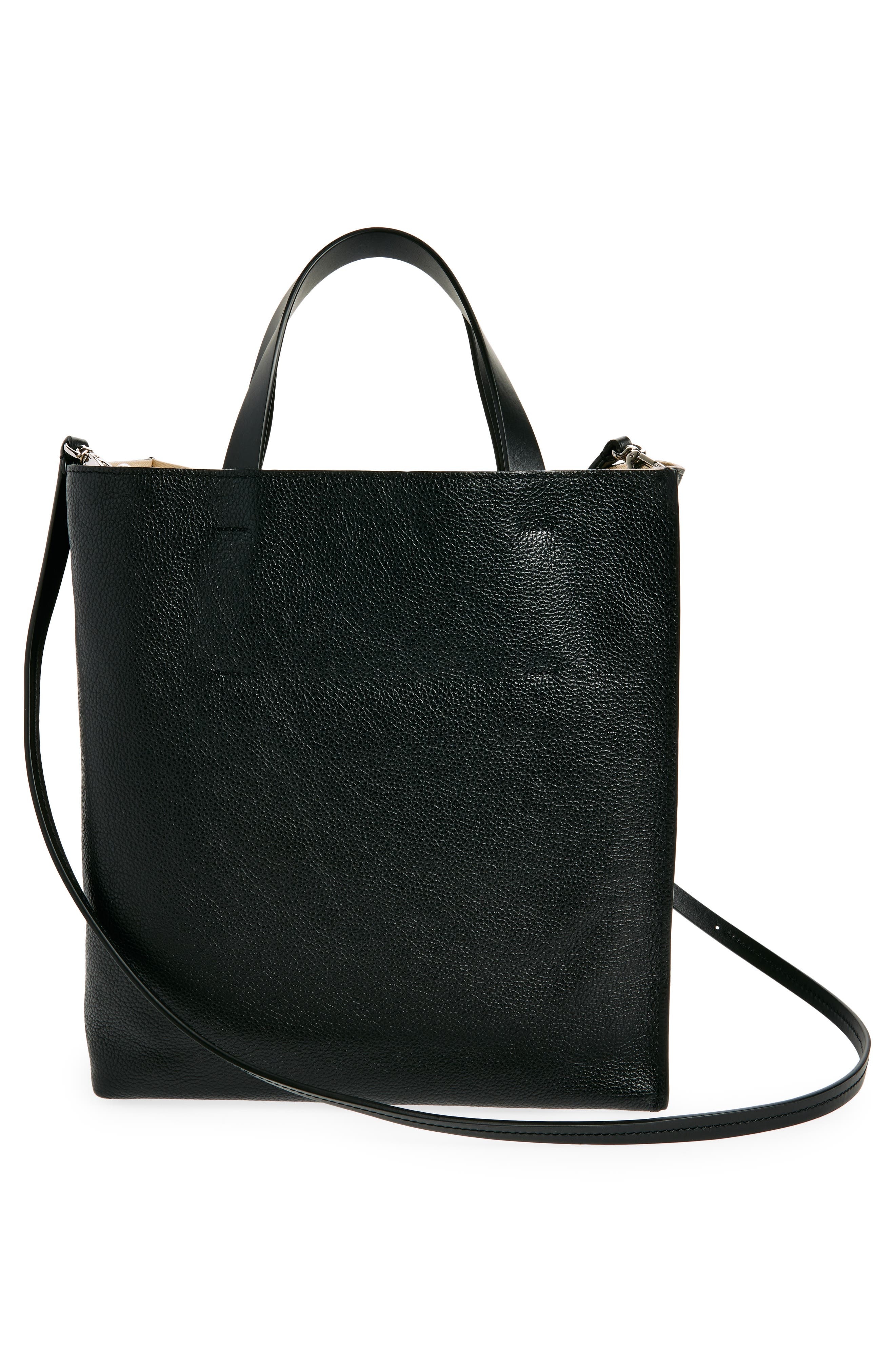 Marni Museo Small Soft Leather Tote in Black at Nordstrom - 4