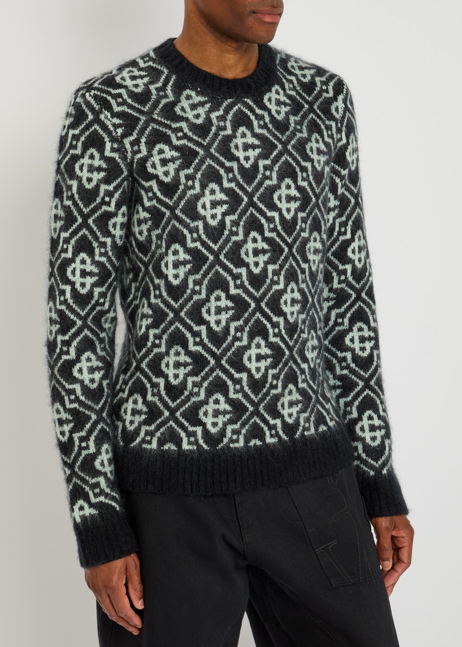 Casablanca Monogram Brushed-knit Jumper - 2