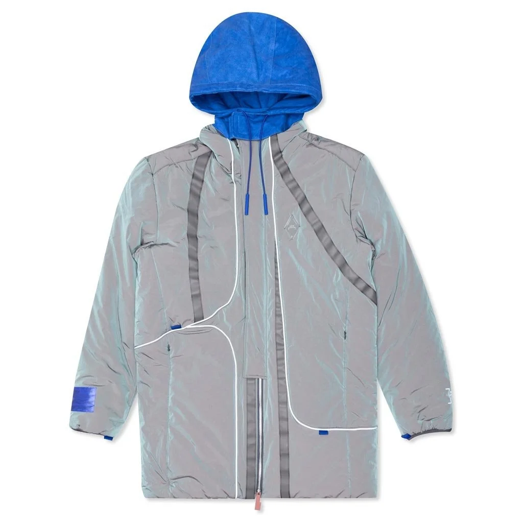 A-COLD-WALL CRINKLE PUFFER COAT - IRID - 1