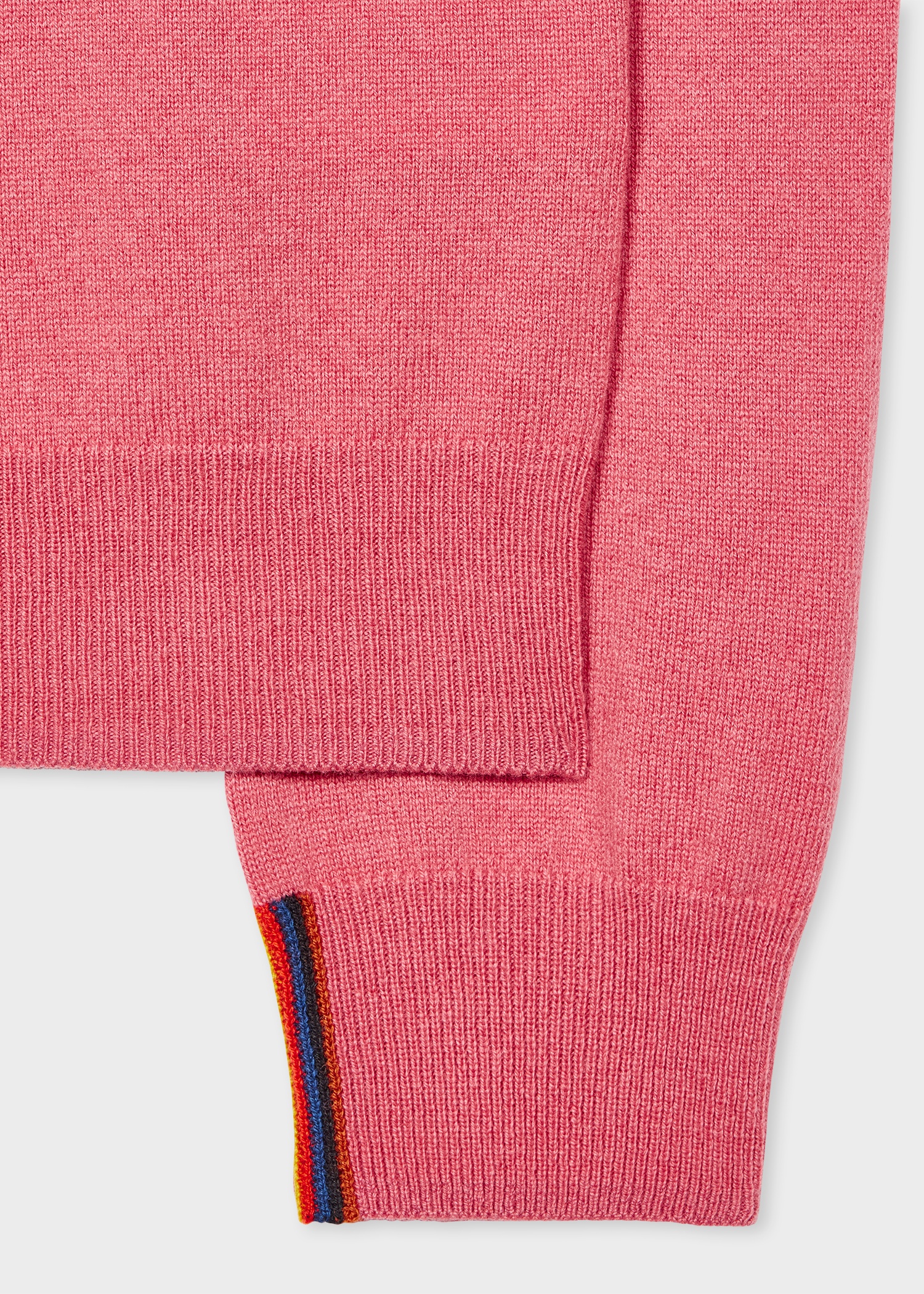 Pink Cashmere Crew Neck Sweater - 2