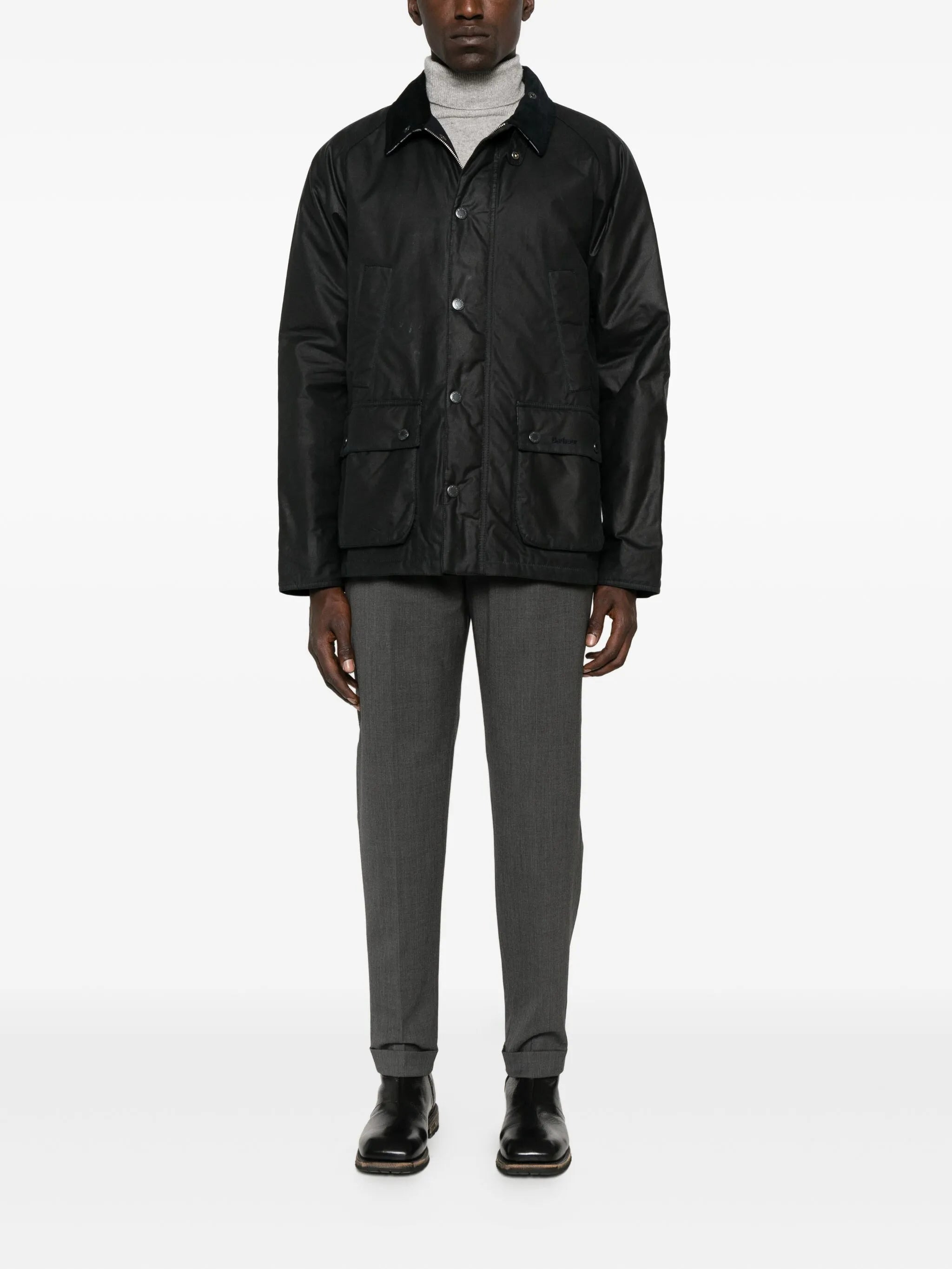 Barbour Corduroy-collar Flap-pocket Jacket - 2