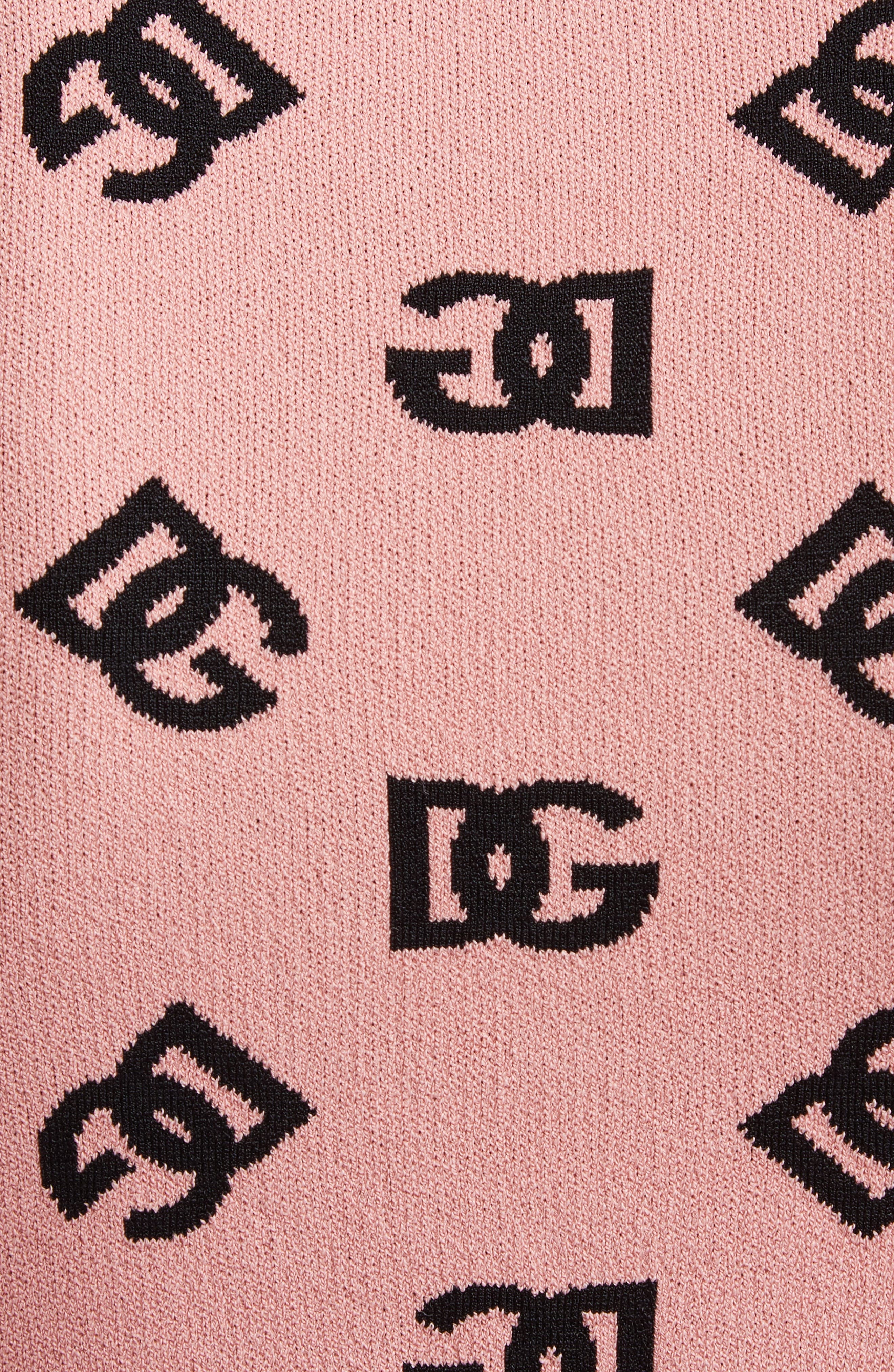 Dolce&Gabbana Logo Jacquard Pencil Skirt in Rosa Polvere Scuro at Nordstrom - 7