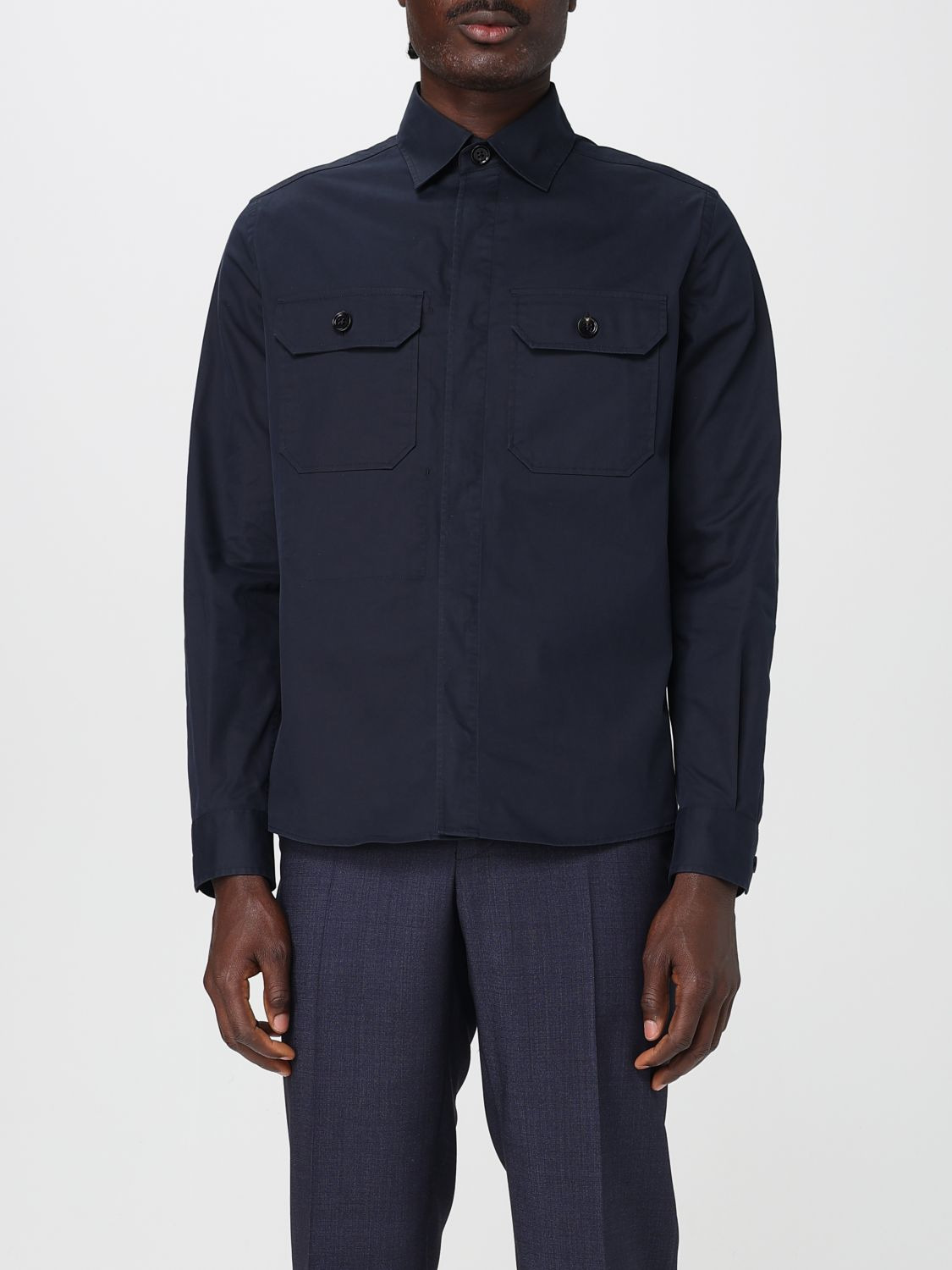 Zegna Shirt Men Blue - 1