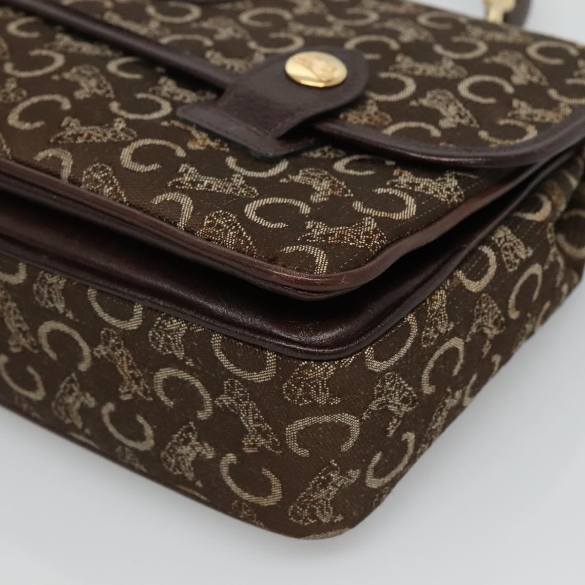 CELINE C Sulky Hand Bag Brown Gold - 10