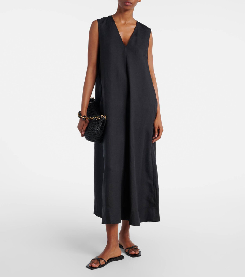 ASCENO Nisha linen midi dress outlook