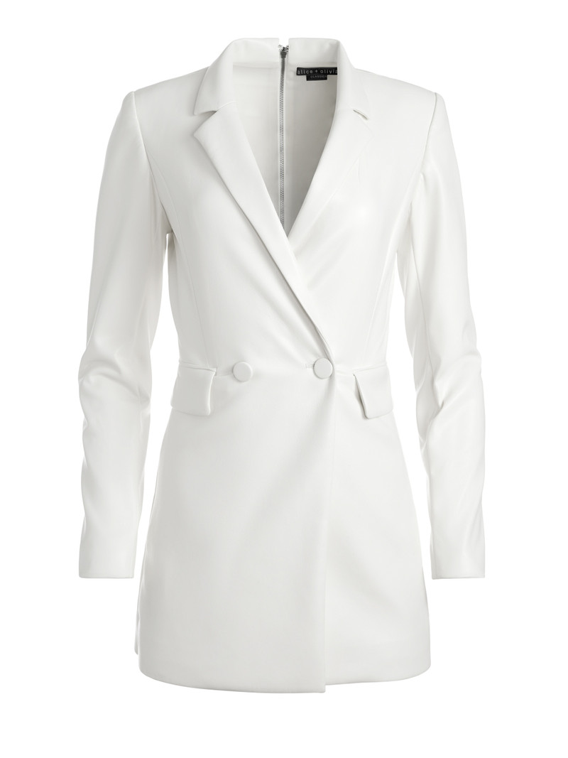 KYRIE VEGAN LEATHER TUXEDO SKORT ROMPER 1