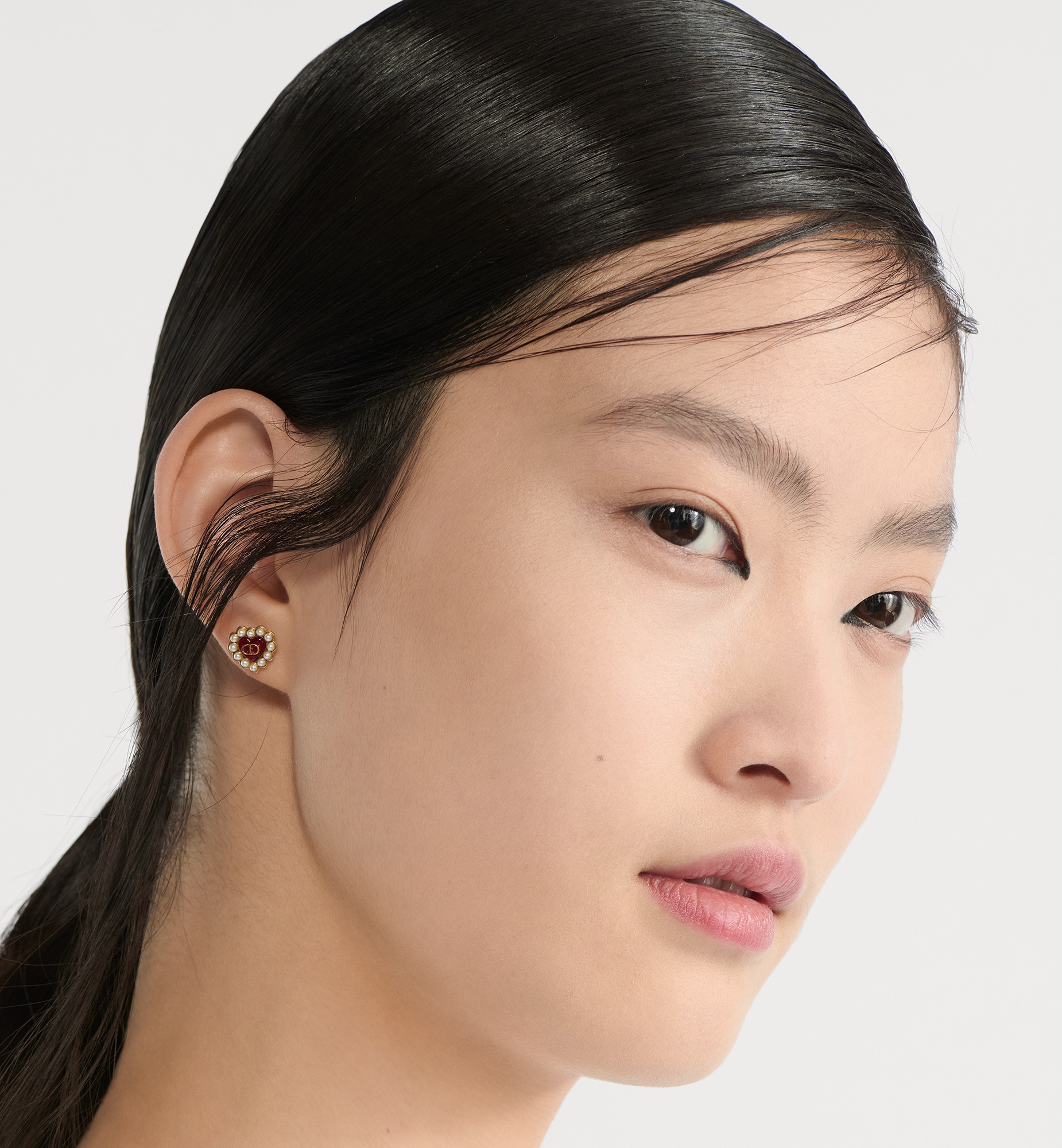 Petit CD Baroque Stud Earrings - 2