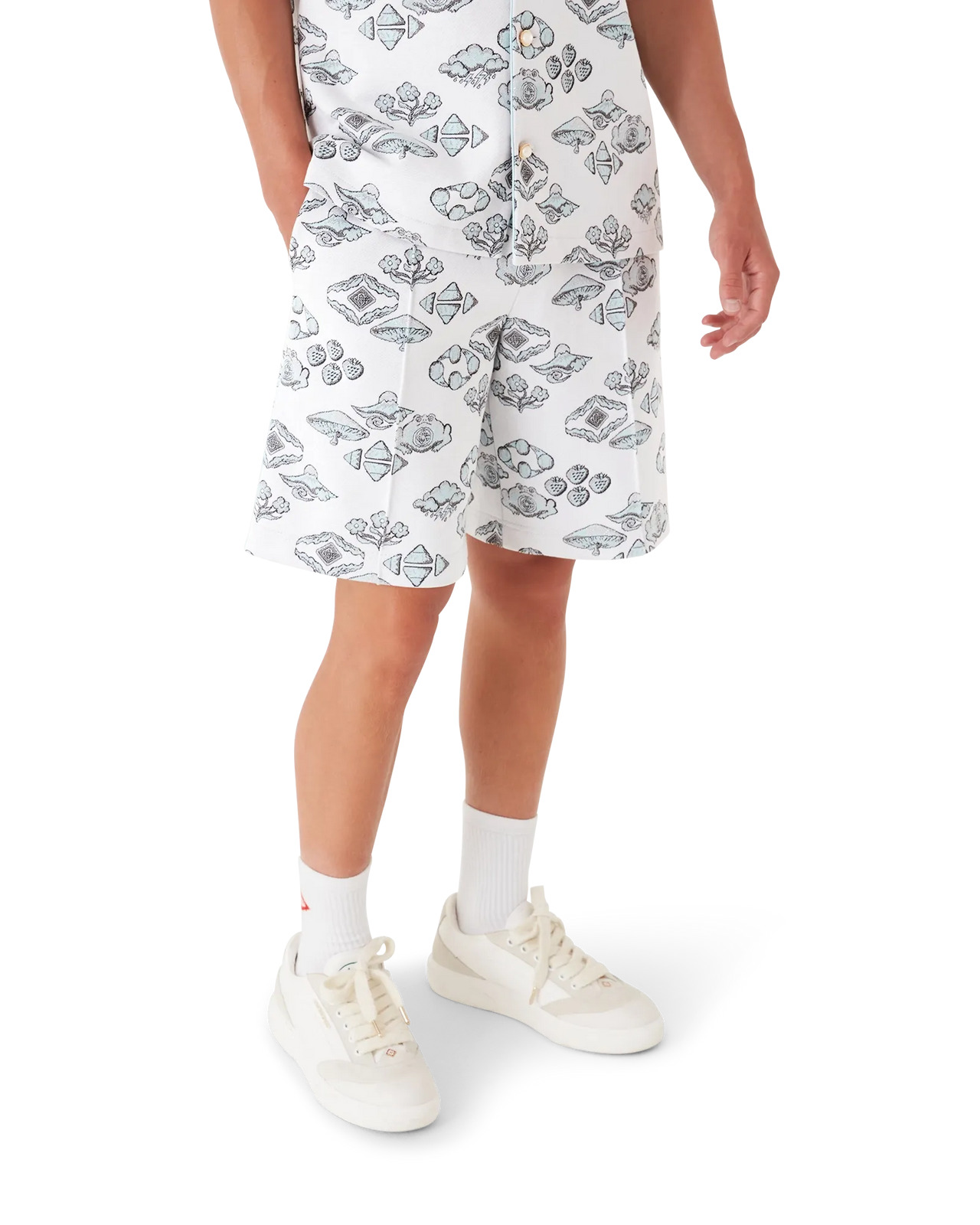 Jacquard Motif Track Shorts | Casablanca Paris - 4