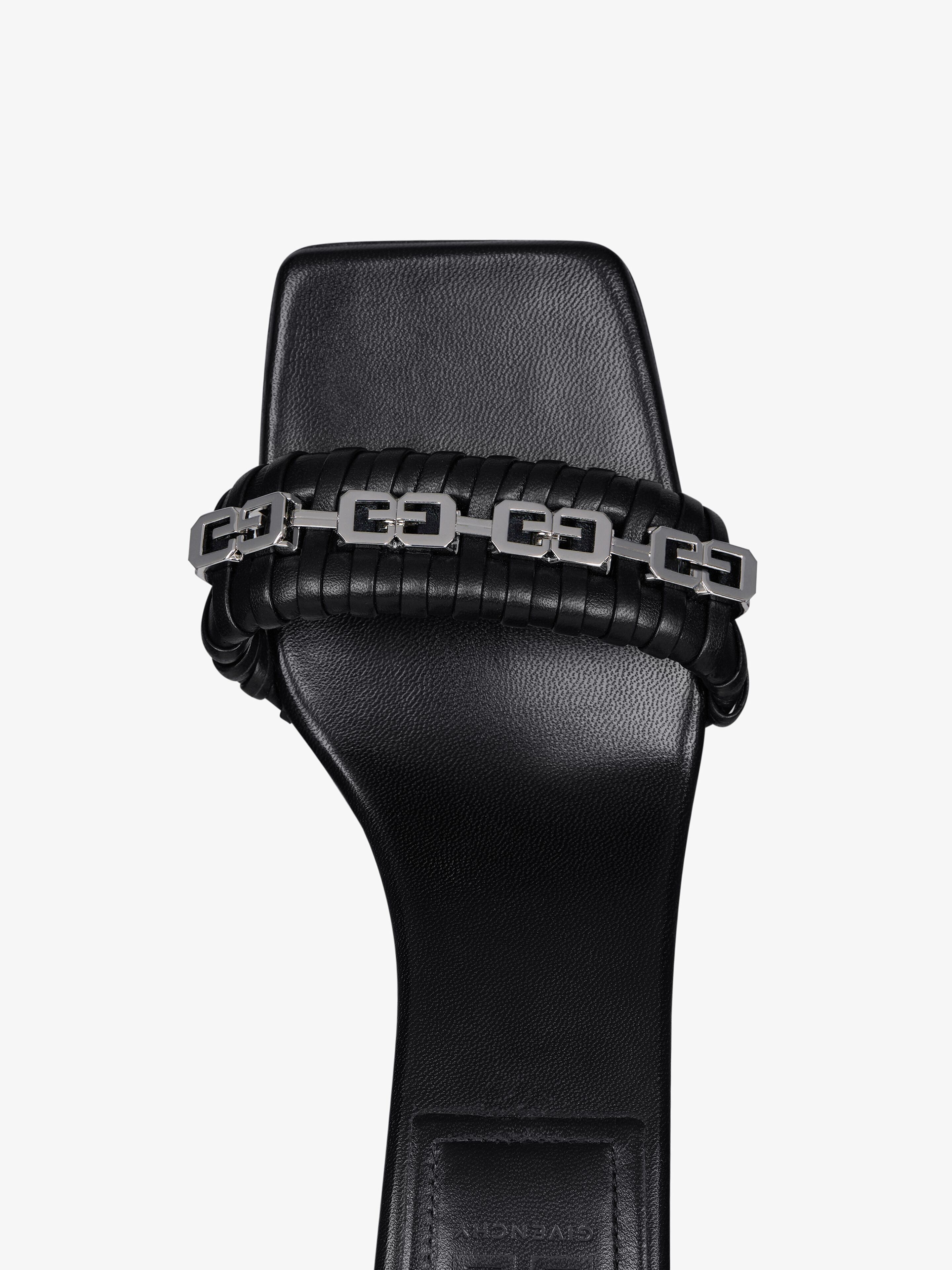 G WOVEN SANDALS IN LEATHER - 6