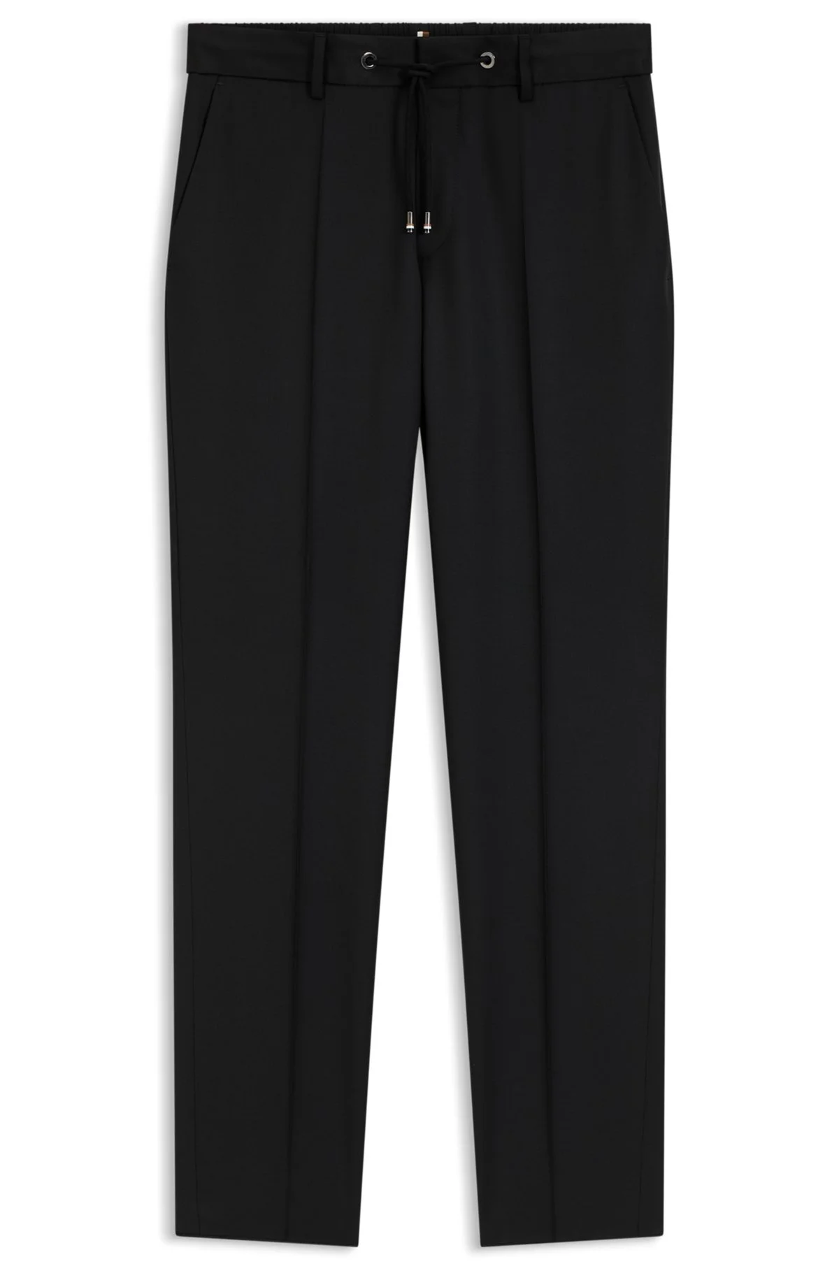 BOSS ONE SLIM-FIT PANTS IN VIRGIN-WOOL SERGE - 1