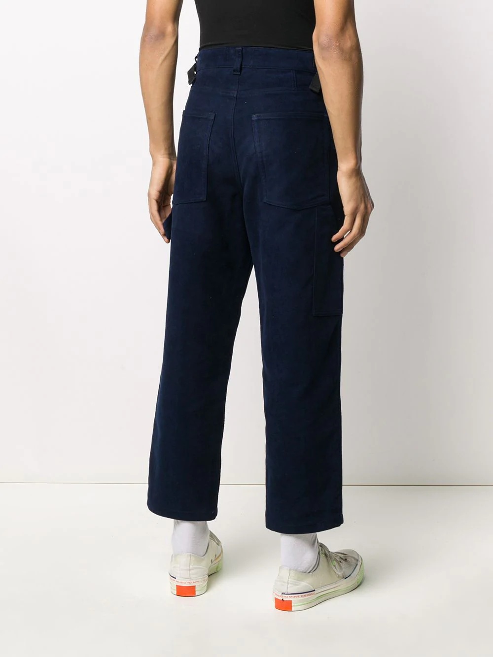 straight fit worker trousers - 4