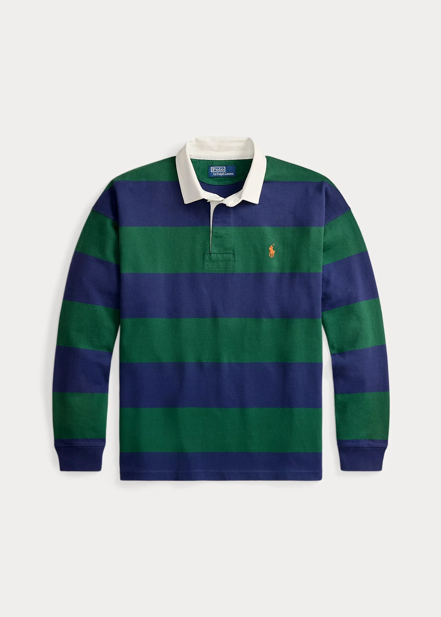 Big Fit Striped Jersey Rugby Shirt - 1
