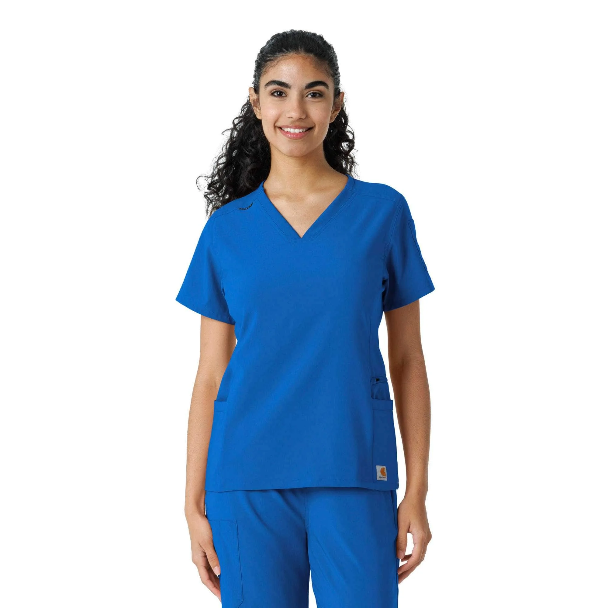 Women's Force Cross-Flex Knit Panel Scrub Top - 1