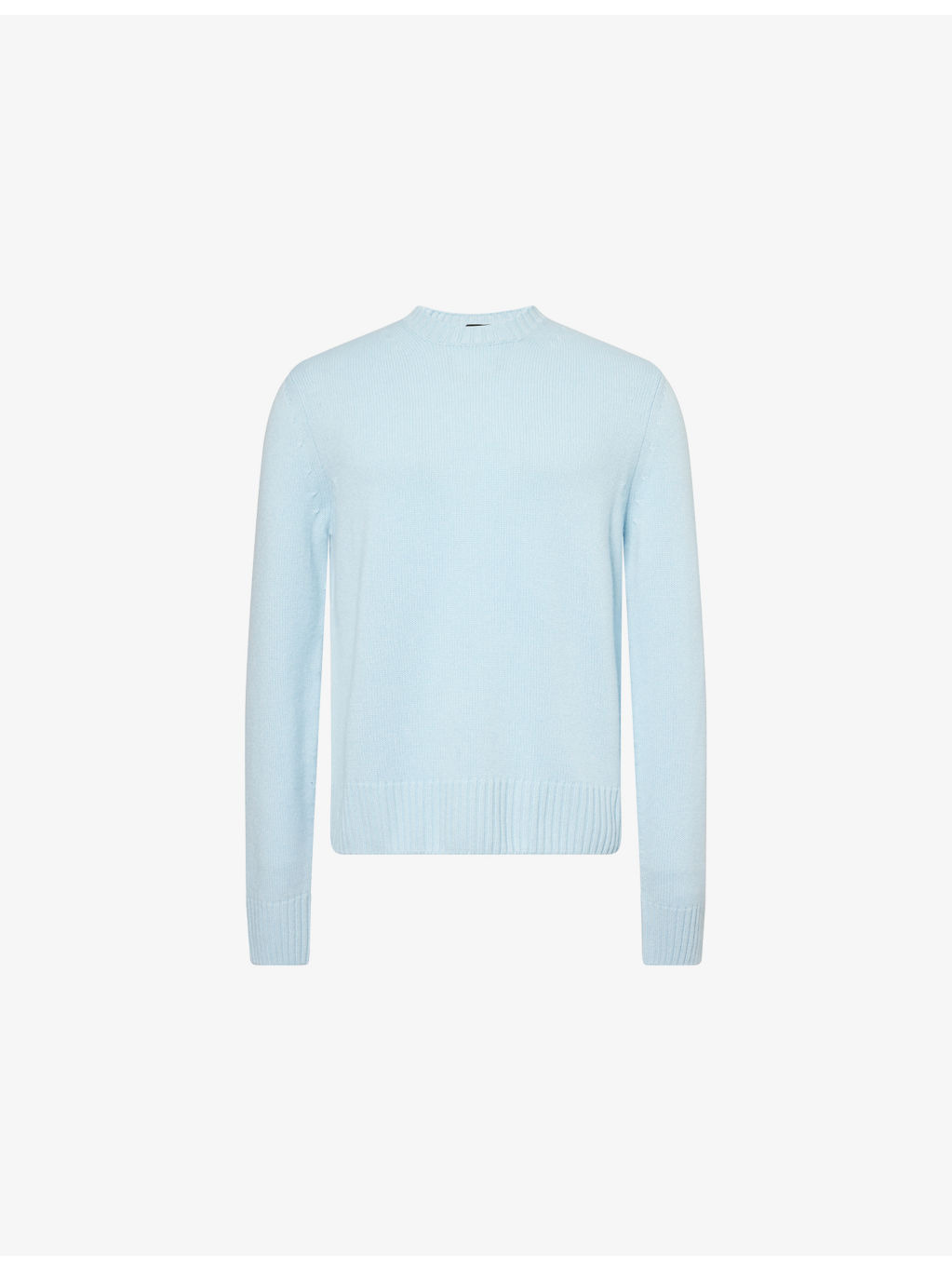 Regular-Fit Ribbed Cashmere-Knit Jumper - 1