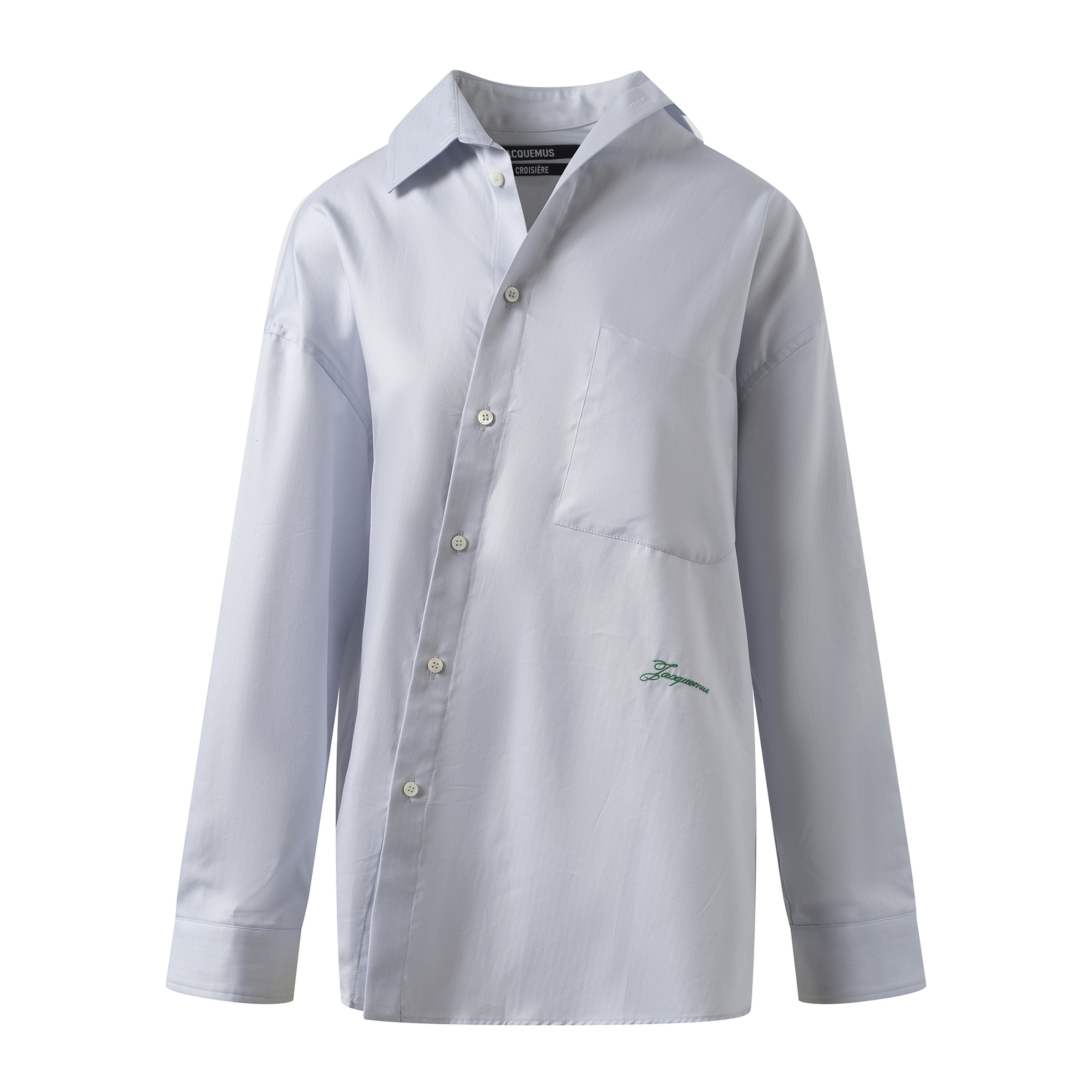 La Chemise Cuadro in Light Grey - 2