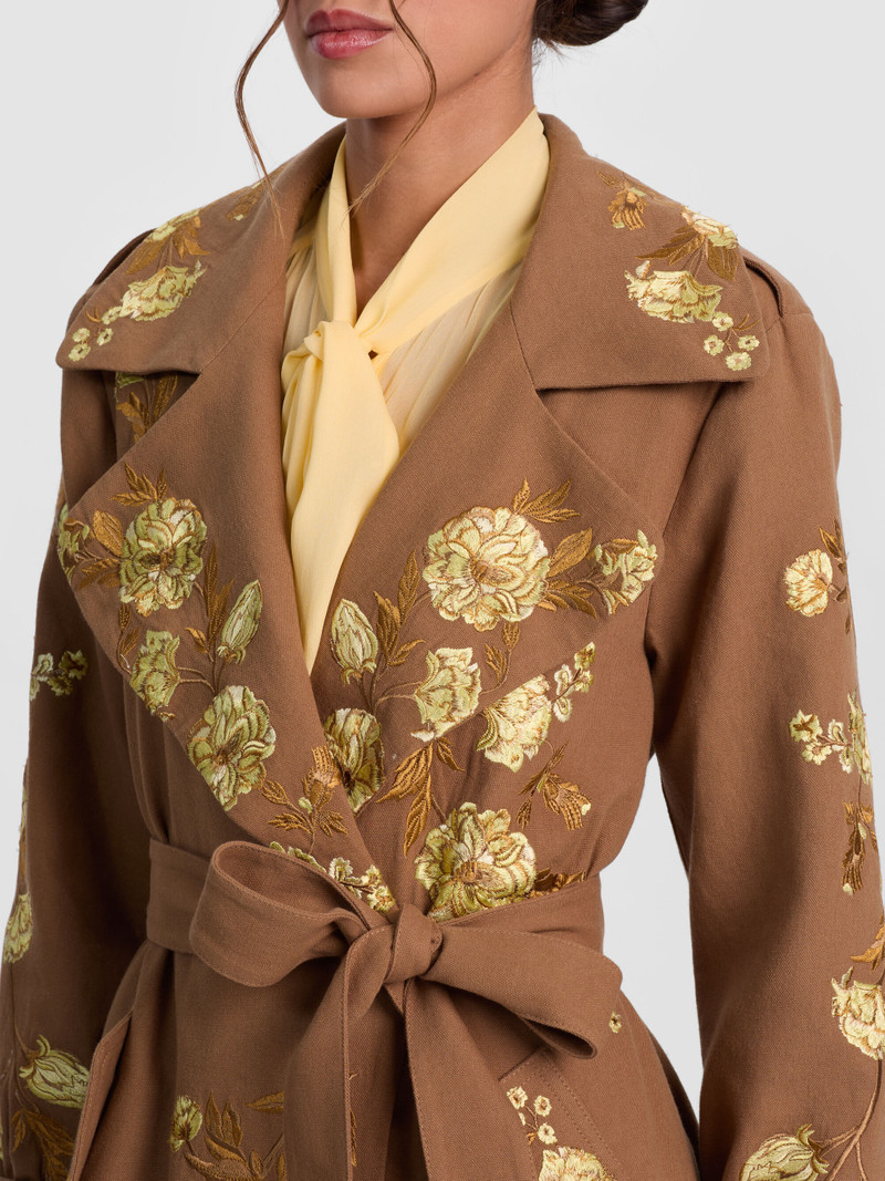 NEVADA EMBROIDERED TRENCH COAT 6