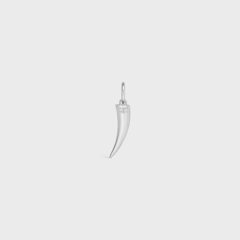 Celine Charms Horn in Brass with Rhodium Finish 1