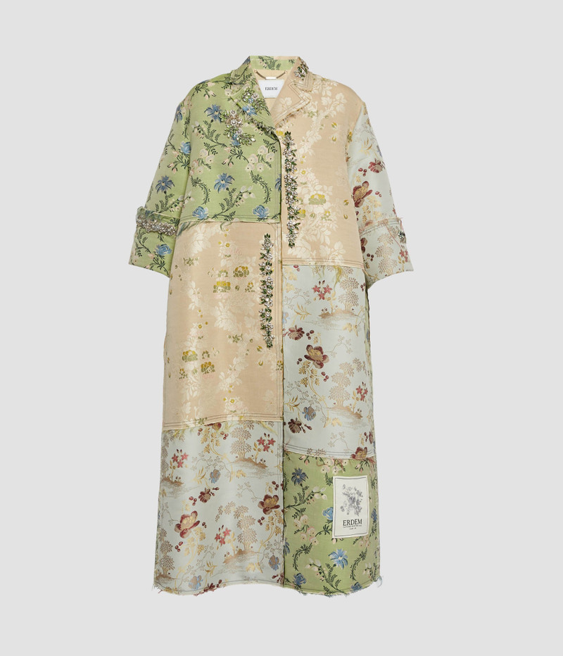 Erdem EMBROIDERED FLORAL JACQUARD COAT outlook