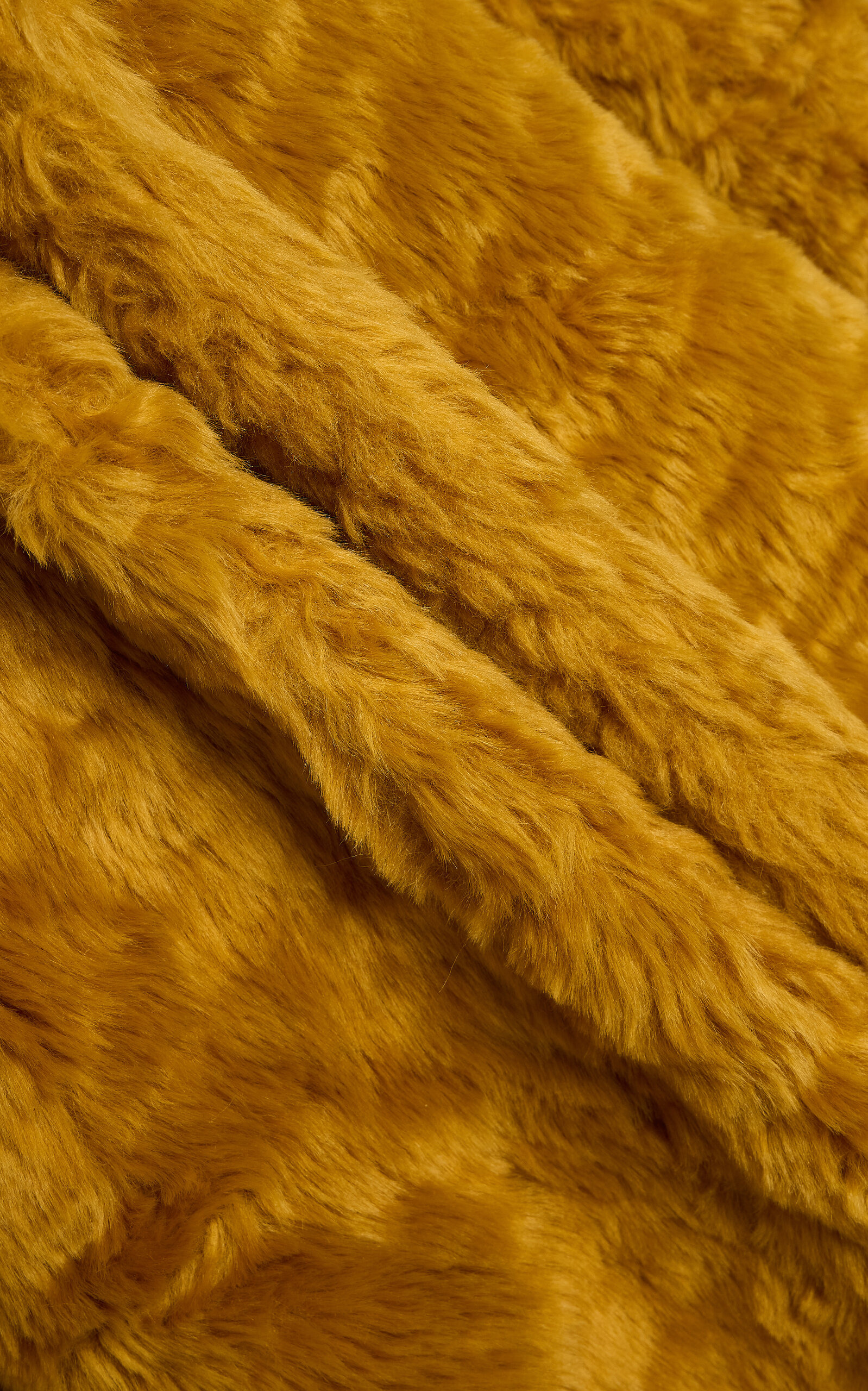 Faux Fur Coat yellow - 9