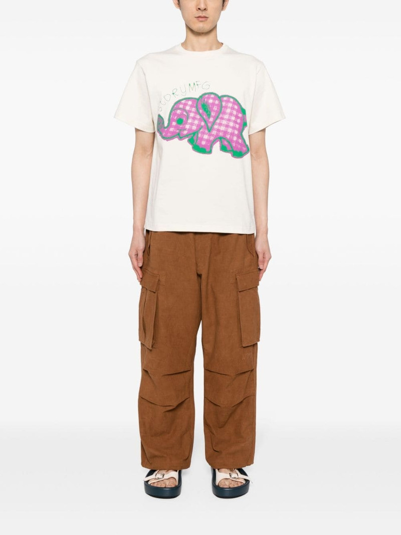 Story mfg. organic cotton cargo trousers outlook