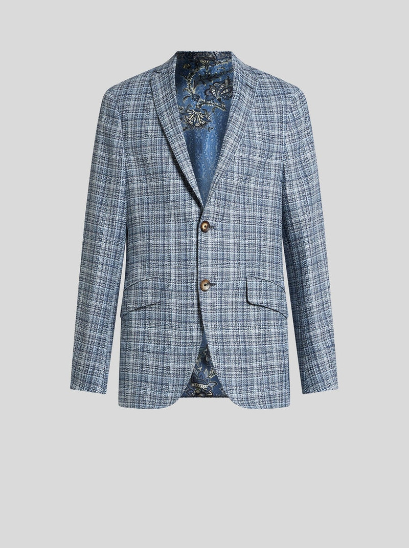 CHECK 와 COTTON JERSEY BLAZER - 1