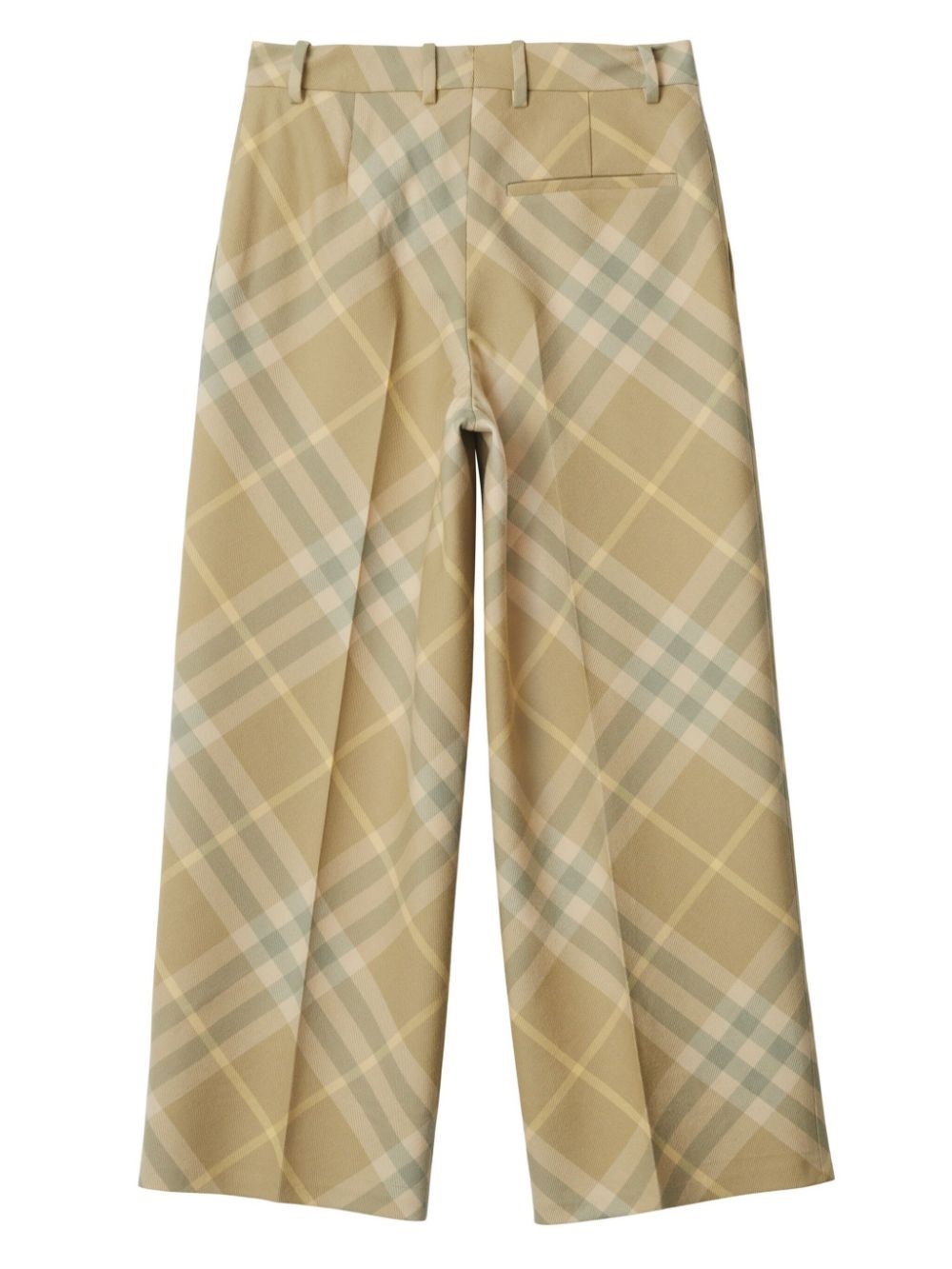 check-print tailored wool trousers - 6