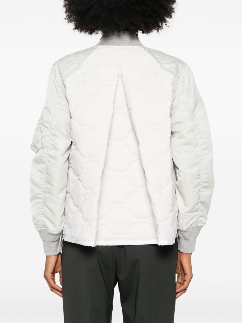 quilted padded bomber jacket - 4