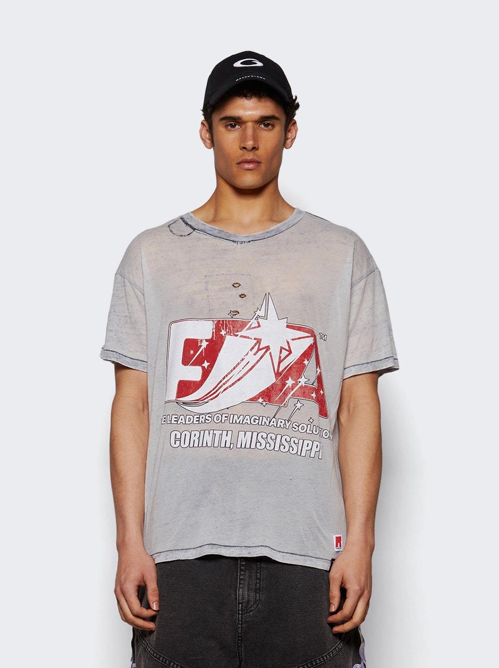 Founding Narrative Tee Blue Burnout - 2