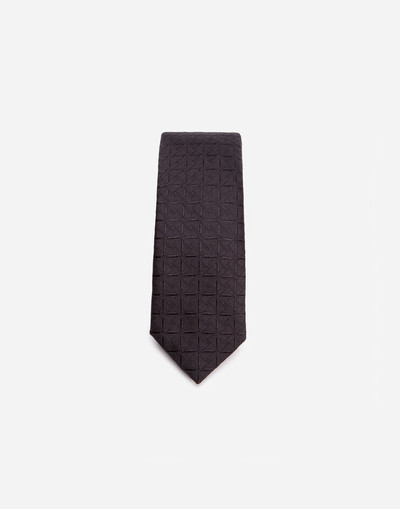 Dolce & Gabbana Tie-print silk jacquard blade tie (6 cm) outlook