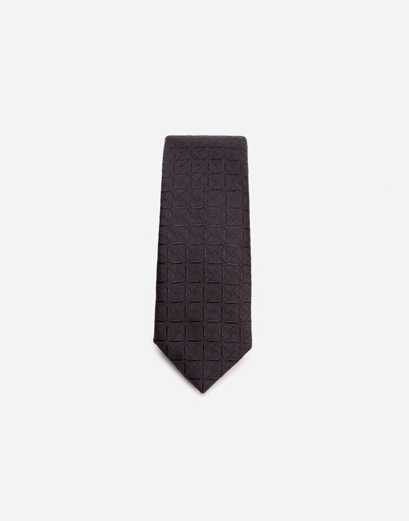Dolce & Gabbana Tie-print silk jacquard blade tie (6 cm) outlook