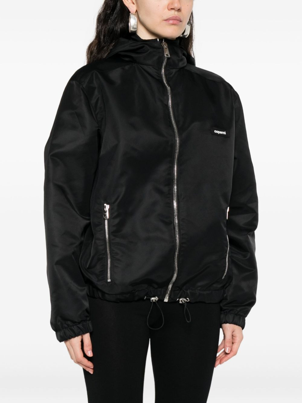 hooded zip-front jacket - 3